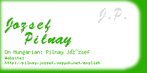 jozsef pilnay business card